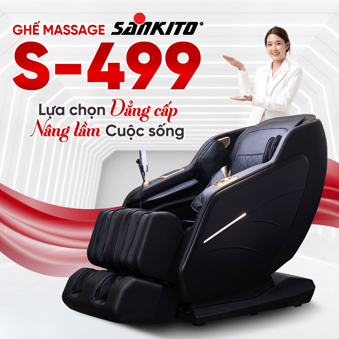 Ghế massage Sankito S-499 – Trợ lý xoa dịu cho cả gia đình