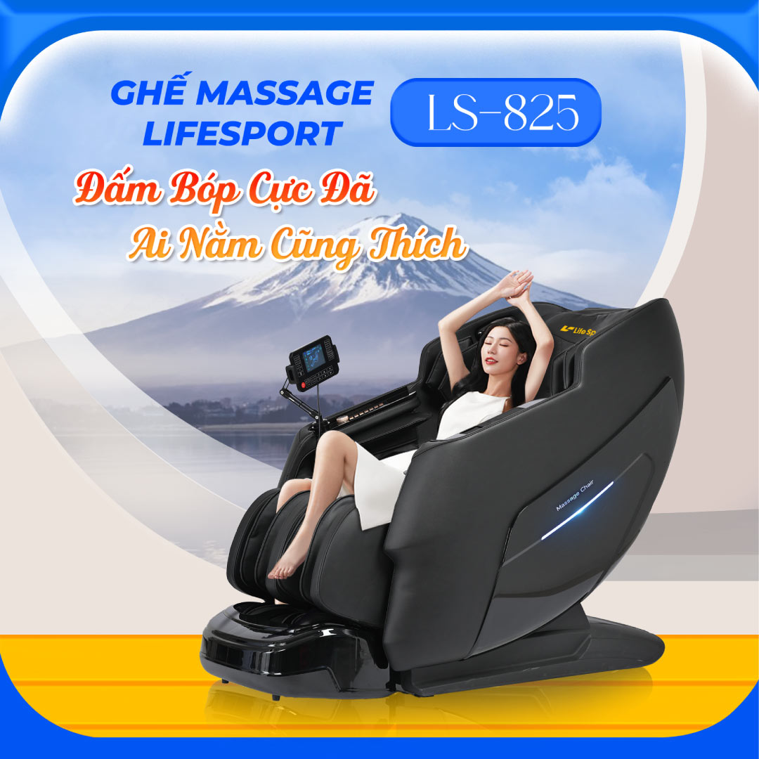 Ghế massage Lifesport LS-825 – Chăm sóc sức khỏe toàn diện